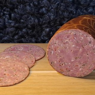 Får-träfflig påläggskorv med ramslök